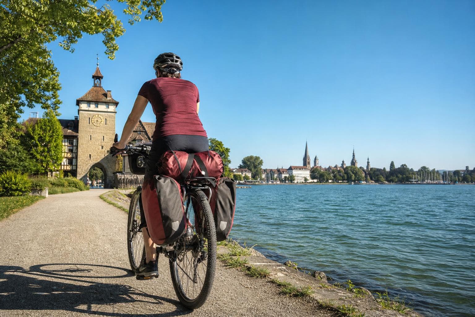 Sternradtour ab Konstanz: Rund um den Bodensee in 6 Tagen