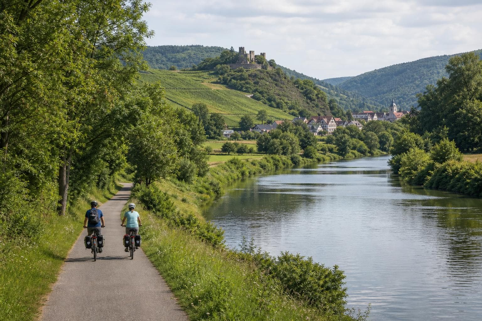 E-Bike-Reise von Tübingen nach Heidelberg durch das Neckartal