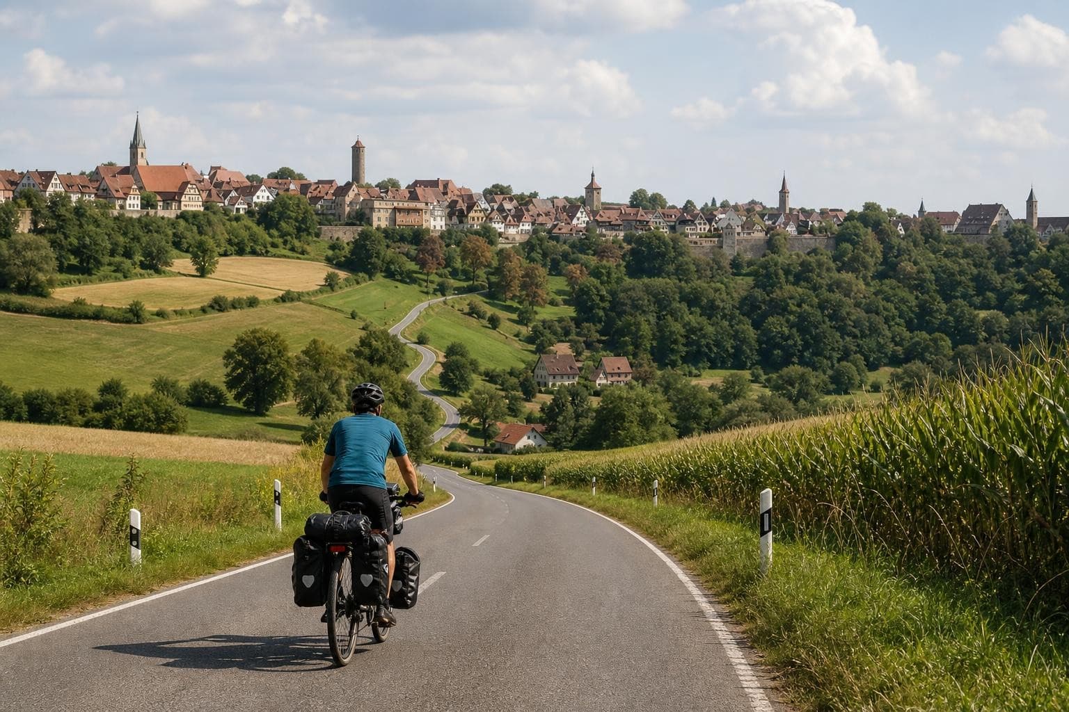 Romantische Straße per Rad: Rothenburg ob der Tauber nach Füssen